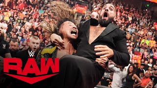 Shinsuke Nakamura demolishes Seth “Freakin” Rollins Raw highlights Sept 18 2023 [upl. by Taimi]