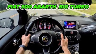 Fiat 500 Abarth POV Drive Big Turbo [upl. by Assi965]