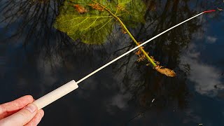 【小物釣り】１０円でquotウキ釣り竿quot作ってみた！Make a Small Fishing Rod with Bamboo stick｜Float Fishing｜Micro Fishingタナゴ [upl. by Leciram]