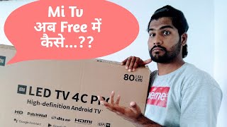 Mi LED Tv 4c Pro  Patchwall os review  mi tv feature and patchwall OS features  Desi guruji [upl. by Anohs]