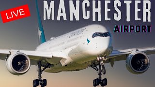 🔴 Live Manchester Airport Plane Spotting 🛫 [upl. by Kciregor]