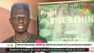 PROJET RISE BENIN  BOHICON ABRITE UN ATELIER DEVALUATION DES DONNEES [upl. by Myers]