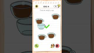 Brain Test 4 Level 19 Find an Empty Cup kaigaming braintest hardpuzzle [upl. by Ammann]