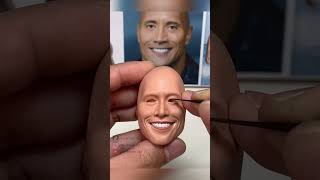 Clay Artisan JAY ：Sculpting the Imposing Dwayne Johnson in Clay [upl. by Annaid]