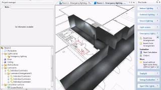 DIALux tutorial 7 Emergency Lighting Escape routes [upl. by Livesay]