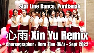 DWHT2024PNK  心雨 Xin Yu Remix  LINE DANCE  Beginner  Heru Tian [upl. by Erinna]