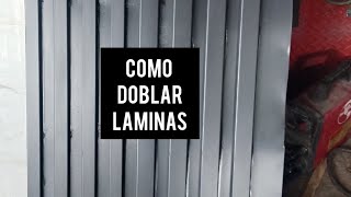 Como doblar laminas sin dobladora [upl. by Joao]