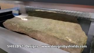 Laser Engraving on rock [upl. by Rigdon]