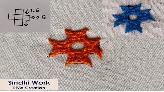 Simple Sindhi Work  Kutch Work Hand Embroidery [upl. by Adnirak]