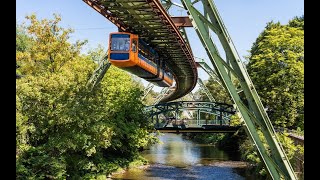 Najdłuższa na świecie podwieszana kolej Wuppertaler Schwebebahn Wuppertal Suspension Railway 10 [upl. by Nomannic]