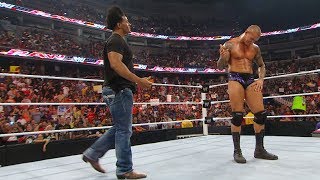 Randy Orton RKOs Wade Barrett Darren Young Edge and Sheamus Raw Sept 6 2010 WWE Network [upl. by Esiouqrut]