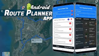 Android Route Planner App Using Maps Navigation  Android App Idea [upl. by Eseryt]