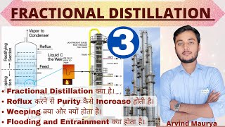 Fractional DistillationDistillation Column Weeping Flooding EntrainmentRefluxrasayanclasses [upl. by Dodwell829]