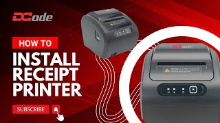 HINDI How to setup and install DCode Receipt printer Driver [upl. by Einapets]