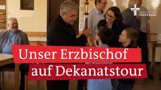 Start der Dekanatsreisen Erzbischof Dr Bentz reist durchs Erzbistum Paderborn [upl. by Staten]