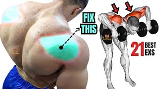 21 BEST REAR DELTOID EXERCISES AT GYM [upl. by Airda194]