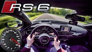 Audi RS6 PERFORMANCE 700 HP AUTOBAHN POV ACCELERATION amp TOP SPEED by AutoTopNL [upl. by Carlye339]