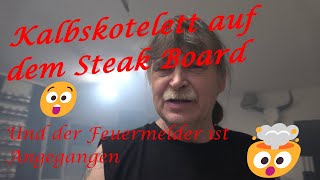 Kalbskotelett auf dem Steak Board  Der Grilljunky 613 [upl. by Llednek356]