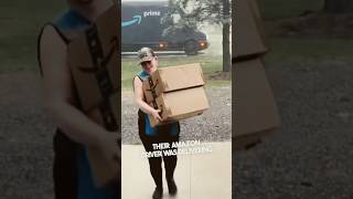 This Amazon delivery driver deserves a raise 👏 [upl. by Aluor455]