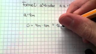 Grundfläche Pyramide berechnen Mathe Tipps [upl. by Amihsat]