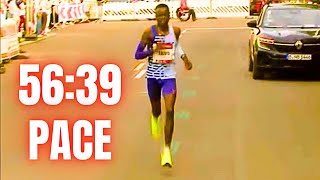 Half Marathon WR Attempt Berlin Half Marathon 2024 Race Highlights [upl. by Buke]