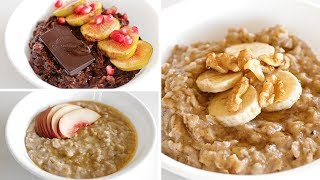 How to Make Healthy Porridge  3 Delicious Ways [upl. by Anaynek260]