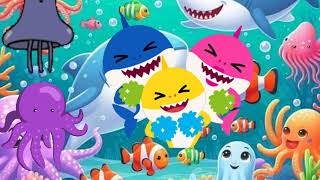 Doo Doo Dive A Baby Shark Adventure 🐬🐳🌊  Shark Family Dance 🐟  babyshark rhymes sharkfamily [upl. by Ynneg]