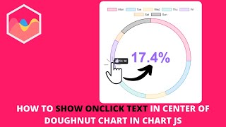 How to Show Onclick Text In Center of Doughnut Chart in Chart JS [upl. by Allekim]