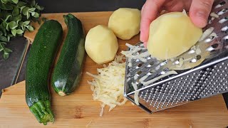 Basta grattugiare 3 patate e 2 zucchine Nessuno conosce questa strepitosa ricetta Fcile e veloce [upl. by Nortal]