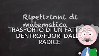 Trasporto di un fattore dentro e fuori dalla radice [upl. by Donella901]