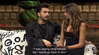 Deepika Ranveer Fight On Koffee with Karan [upl. by Muns]