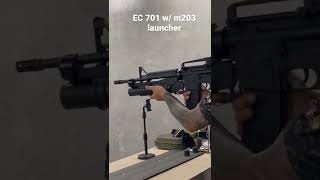 EC 701 w M203 grenade launcher [upl. by Nnaaihtnyc]