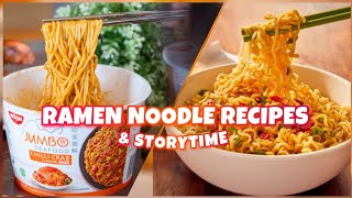 🍜 RAMEN NOODLE Recipes amp Storytime [upl. by Brawley]