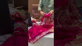 🔥Latest Pure Gajji Jaipuri Saree saree ytshorts shortvideo [upl. by Innes]