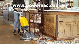 TASKI swingo 250 Micro Scrubber from PowerVac [upl. by Latyrc]