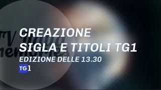 TG1  CREAZIONE SIGLA E TITOLI Ed delle 1330  Tv Italia Memories [upl. by Koal]