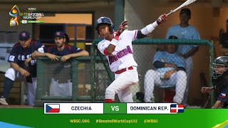 HIGHLIGHTS  Czechia vs Dominican Rep – WBSC U12 Baseball World Cup [upl. by Hoisch]