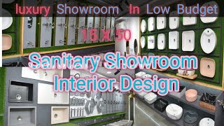 Sanitary Showroom Interior design 15x50 ll Best Interior Design Sanitary Shop [upl. by Zsolway]