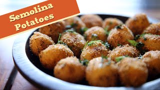 Semolina Potatoes Recipe  How To Make Crispy Semolina Potatoes  Easy Veg Starter  Anushruti [upl. by Hazel]