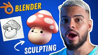 Easy 3D for Beginners in 2D Sculpting on Blender  Complete Tutorial [upl. by Behlke932]