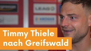 FC Energie Cottbus  Timmy Thiele nach Sieg gegen Greifswalder FC [upl. by Lesslie]