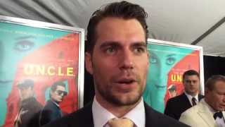 Exclusive Henry Cavill At The Man From UNCLE World Premiere [upl. by Atnek]