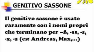 Lezioni di tedesco 23 genitivo sassone [upl. by Dualc]