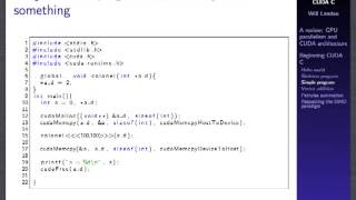 Introduction to programming in CUDA C [upl. by Kristin774]