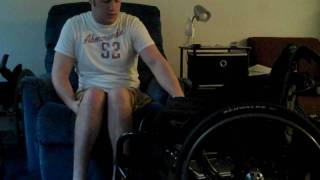 Wheelchair transfer to a sofa  paraplegic transfer  josh brunner [upl. by Adnamor]