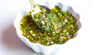 Easy Chimichurri Sauce Recipe [upl. by Soren]