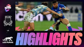 HIGHLIGHTS  ITALY V ARGENTINA  AUTUMN NATIONS SERIES [upl. by Sergu]