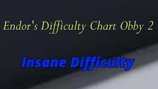 Insane Difficulty Completion  Endors Difficulty Chart Obby 2 [upl. by Maccarthy]