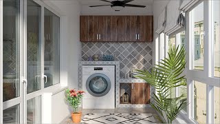 Modular Balcony Laundry Room Designs l Laundry Room Organization l Laundry Room Decor [upl. by Laura]