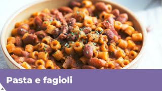 PASTA E FAGIOLI Ricetta classica [upl. by Carrie971]